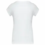 PS_K384-B_WHITE - Hidalgo-werbeartikel Dames-T-shirt korte mouwen met boothals, white — productfoto 13