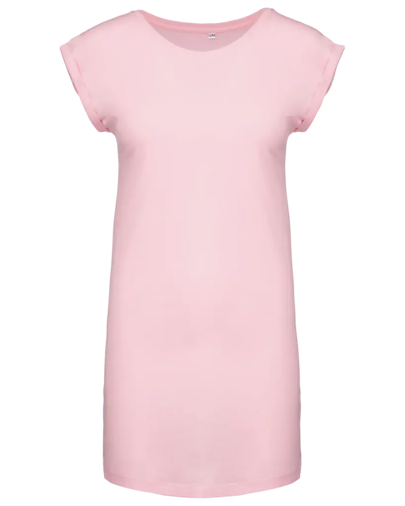 Lang dames-T-shirt, pale pink — productfoto 22