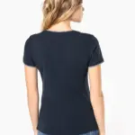 Dames-T-shirt piqué V-hals — productfoto 1