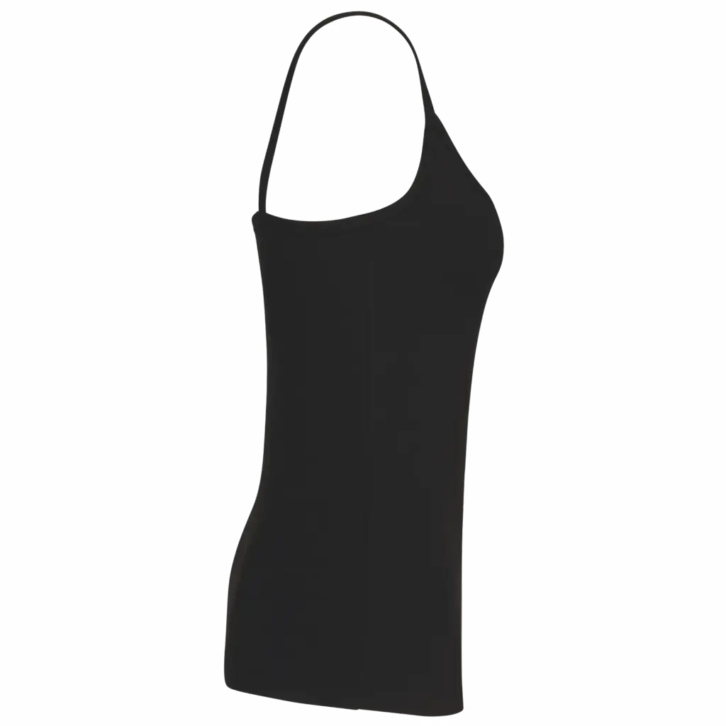 Damestop met schouderbandjes, black — productfoto 7