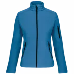 PS_K400_AQUABLUE - Hidalgo Dames softshell jas, aqua blue — productfoto 15