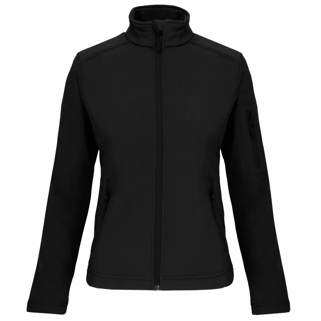 PS_K400_BLACK - Hidalgo Dames softshell jas, black — productfoto 18
