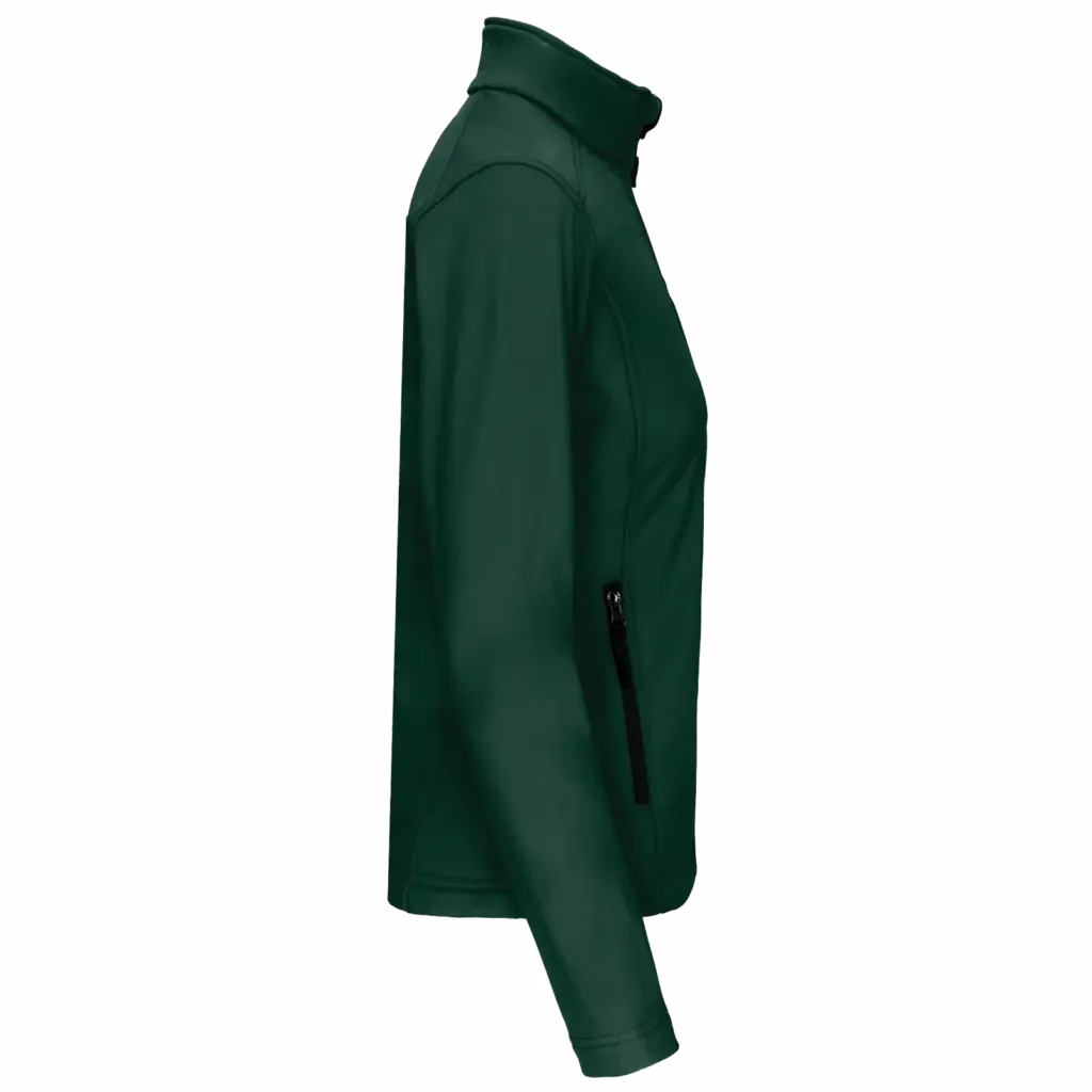 PS_K400-S_BOTTLEGREEN - Hidalgo Dames softshell jas, bottle green — productfoto 20