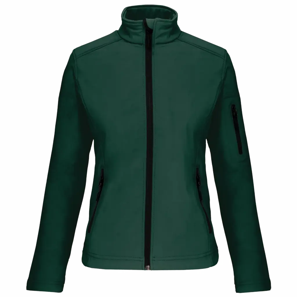 PS_K400_BOTTLEGREEN - Hidalgo Dames softshell jas, bottle green — productfoto 21