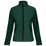 PS_K400_BOTTLEGREEN - Hidalgo Dames softshell jas, bottle green — productfoto 21