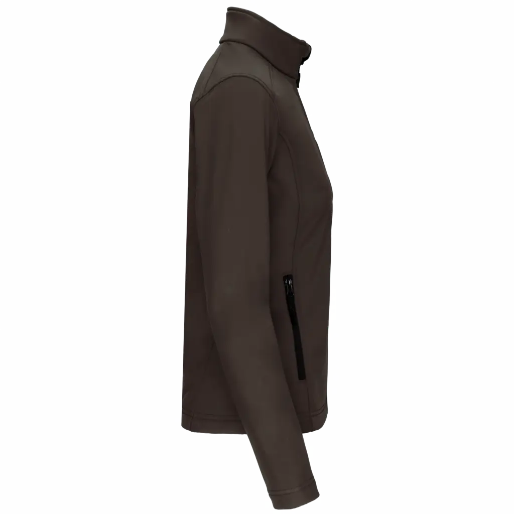 PS_K400-S_CHOCOLATE - Hidalgo Dames softshell jas, chocolate — productfoto 26