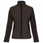 PS_K400_CHOCOLATE - Hidalgo Dames softshell jas, chocolate — productfoto 27