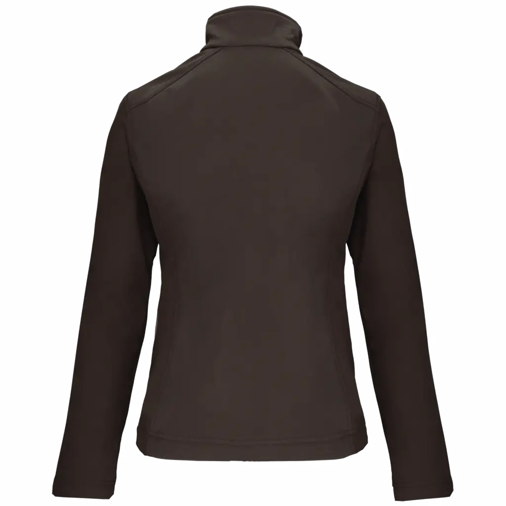 PS_K400-B_CHOCOLATE - Hidalgo Dames softshell jas, chocolate — productfoto 28