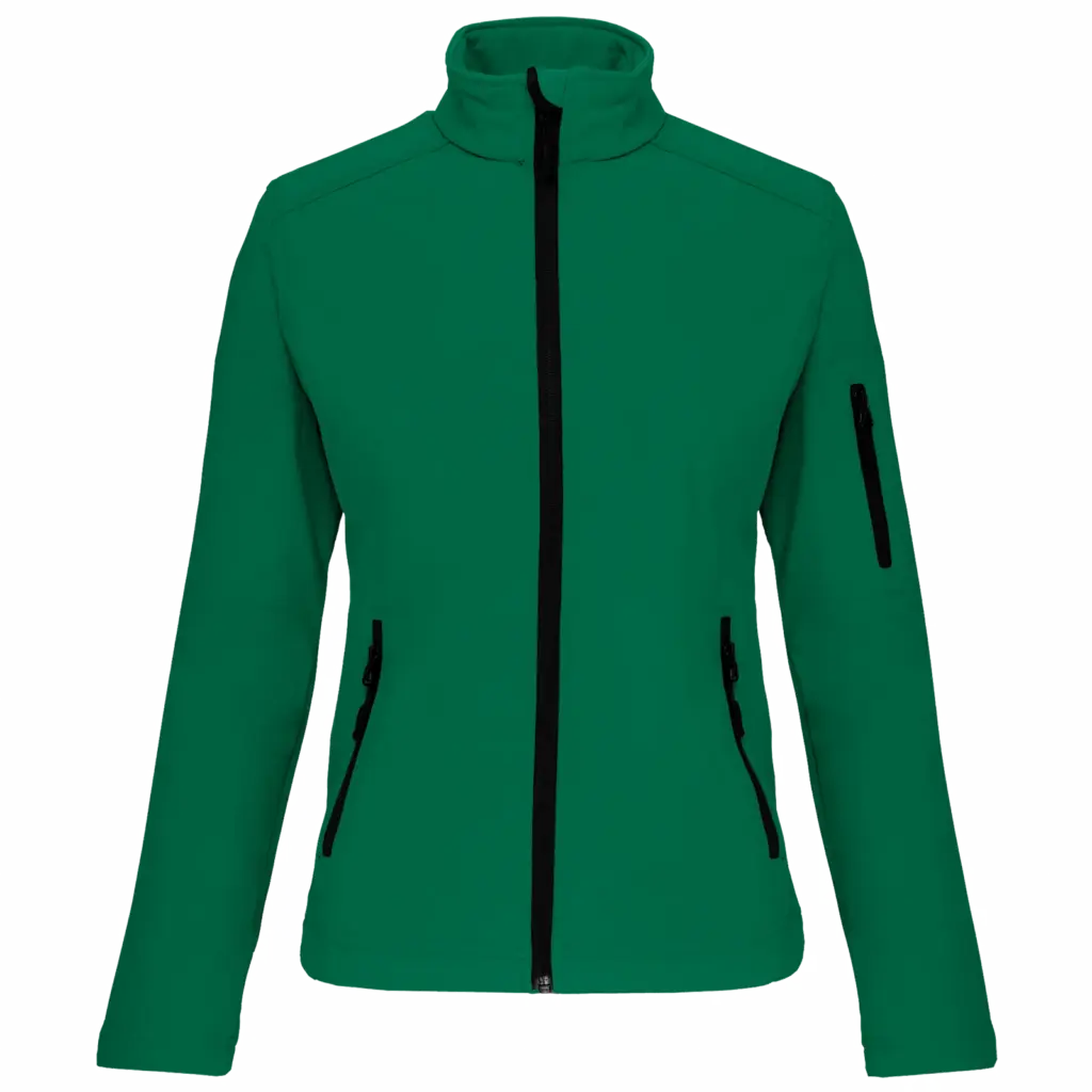 PS_K400_KELLYGREEN - Hidalgo Dames softshell jas, kelly green — productfoto 33