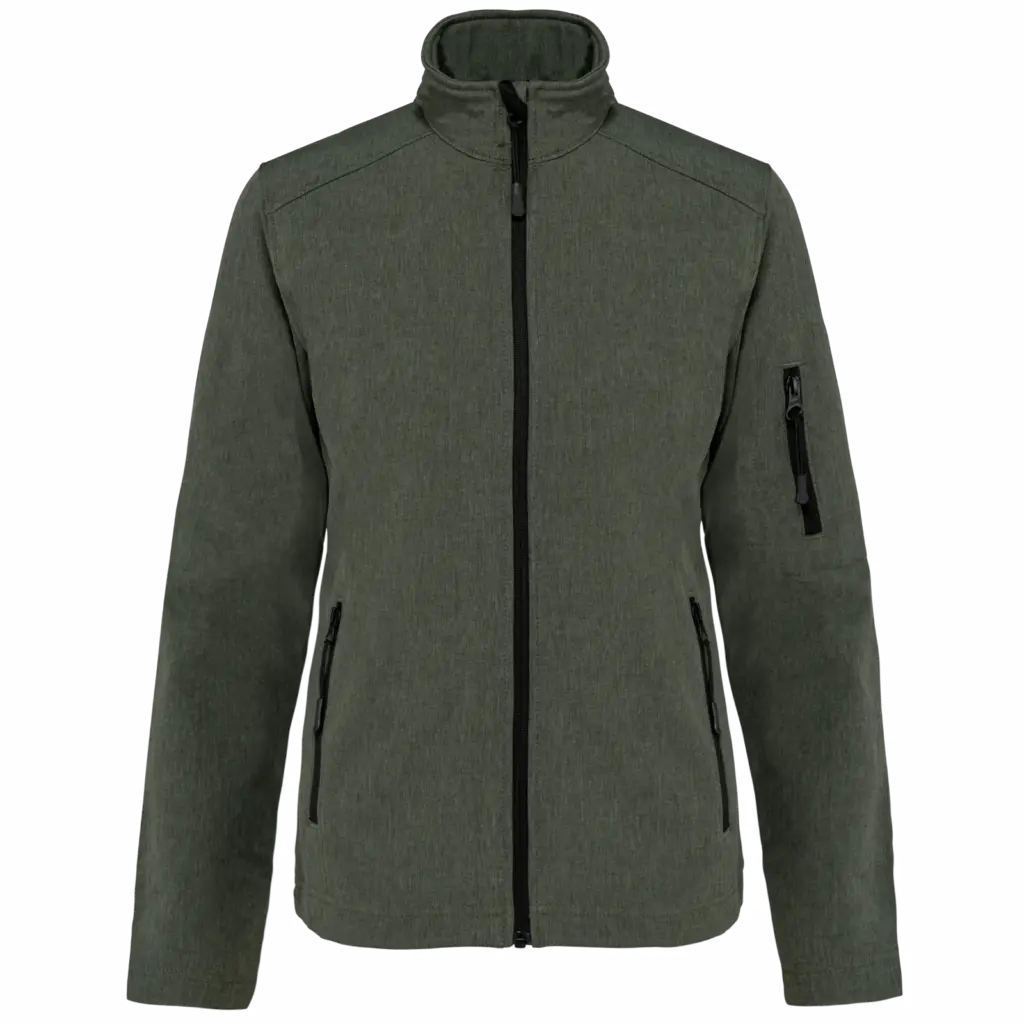 PS_K400_MARLGREEN - Hidalgo Dames softshell jas, marl green — productfoto 36