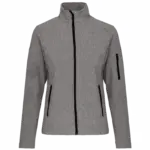 PS_K400_MARLGREY - Hidalgo Dames softshell jas, marl grey — productfoto 39
