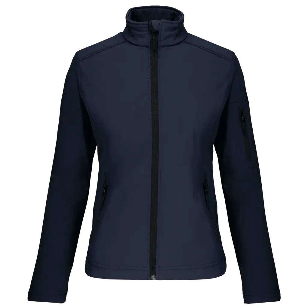 PS_K400_NAVY - Hidalgo Dames softshell jas, navy — productfoto 42
