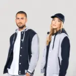 College jacket met capuchon unisex