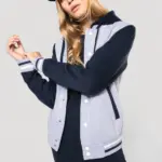 College jacket met capuchon unisex — productfoto 6