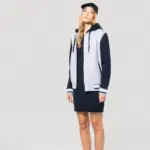 College jacket met capuchon unisex — productfoto 9