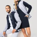 College jacket met capuchon unisex — productfoto 10