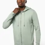 Ecologisch uniseks sweatvest met capuchon — productfoto 2