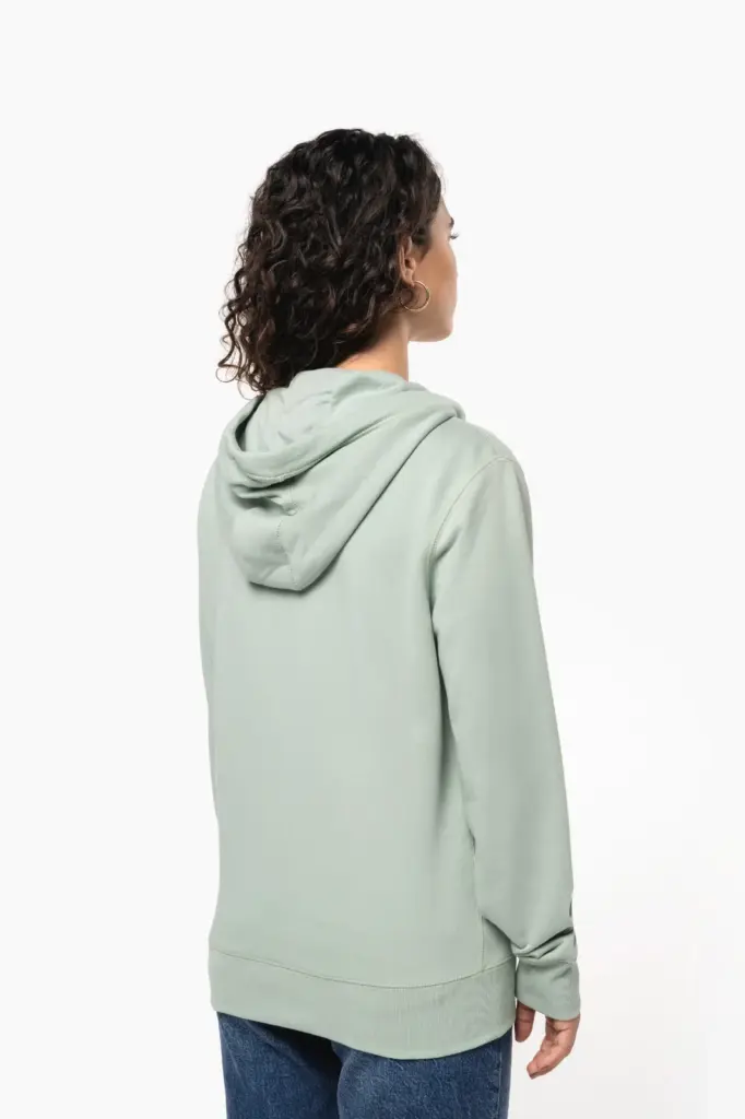 Ecologisch uniseks sweatvest met capuchon — productfoto 8