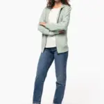 Ecologisch uniseks sweatvest met capuchon — productfoto 11