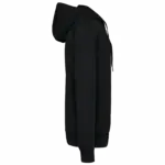Ecologisch uniseks sweatvest met capuchon, black — productfoto 12