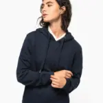 Ecologische uniseks sweater met capuchon — productfoto 4