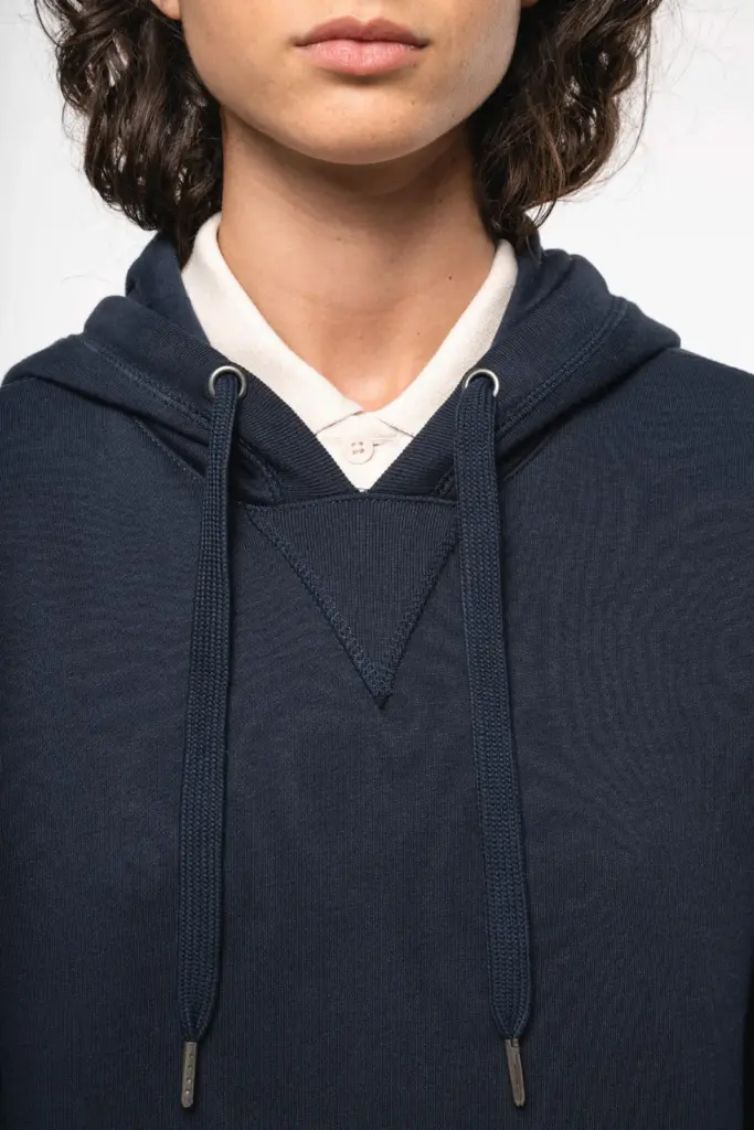 Ecologische uniseks sweater met capuchon — productfoto 6