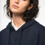 Ecologische uniseks sweater met capuchon — productfoto 7