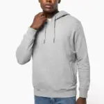 Ecologische uniseks sweater met capuchon — productfoto 9