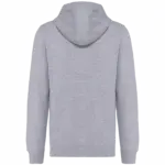 Ecologische uniseks sweater met capuchon, oxford grey — productfoto 23