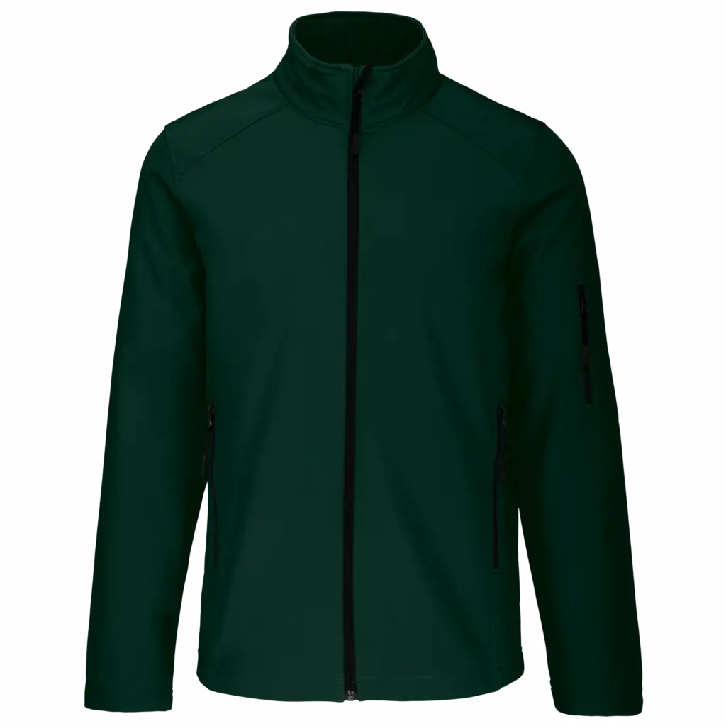 Softshell jas, bottle green — productfoto 12