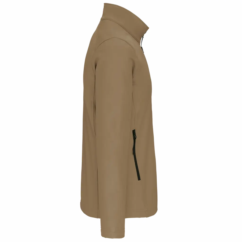 Softshell jas, camel — productfoto 14