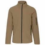 Softshell jas, camel — productfoto 15