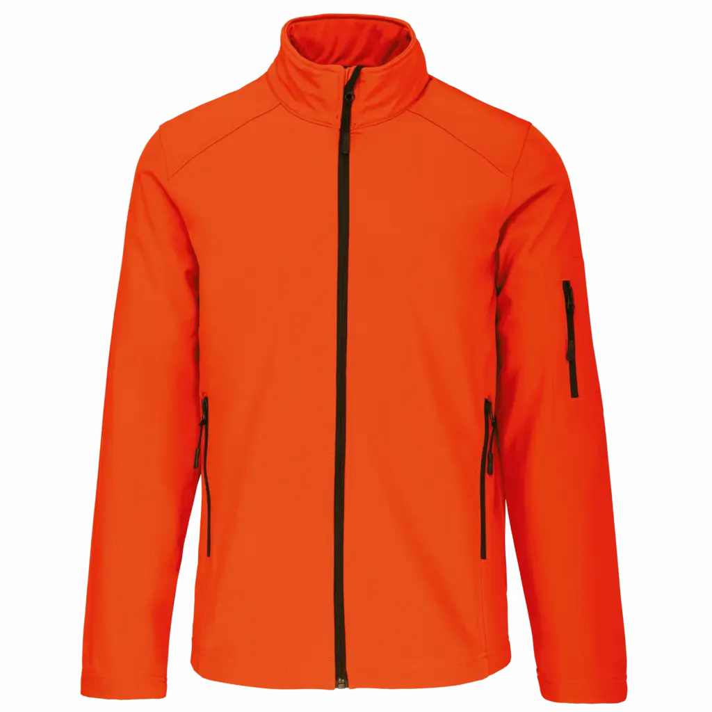 Softshell jas, fluorescent orange — productfoto 24