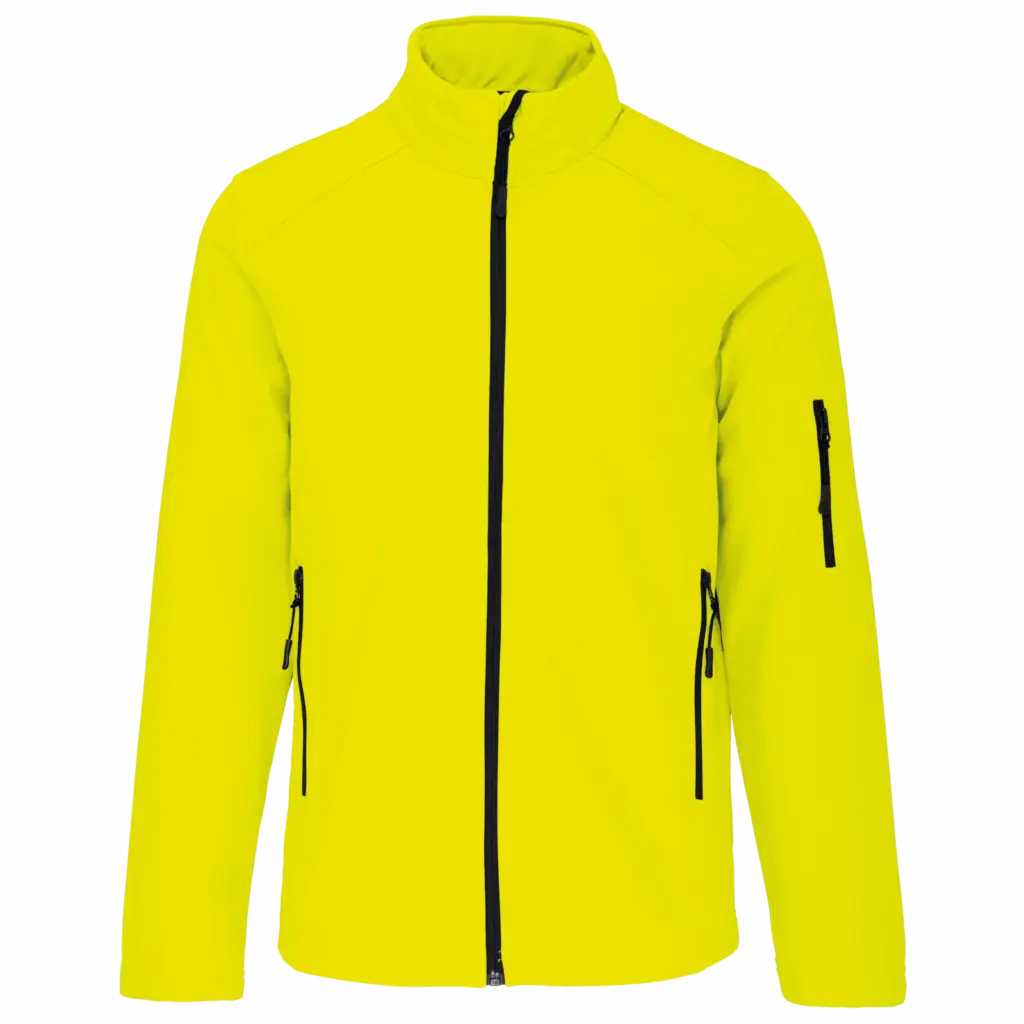 Softshell jas, fluorescent yellow — productfoto 27