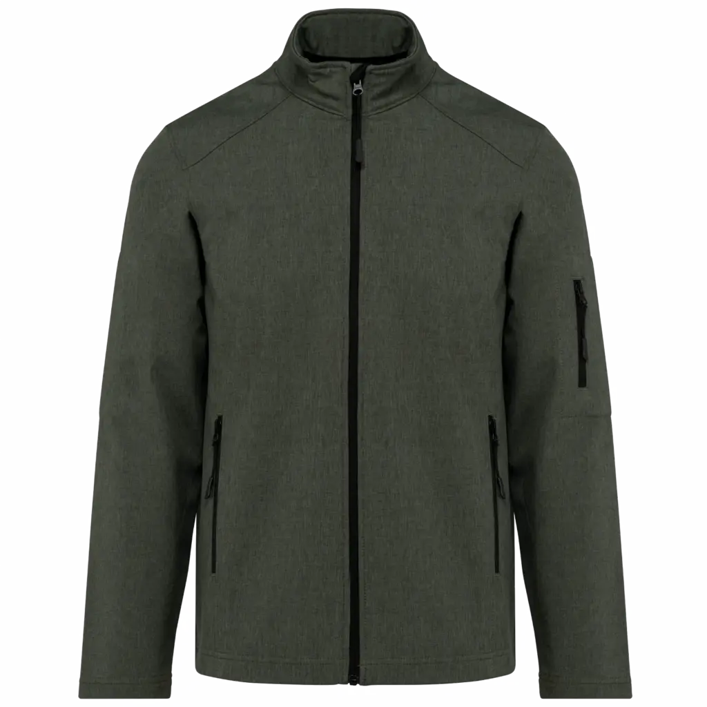 Softshell jas, marl green — productfoto 33