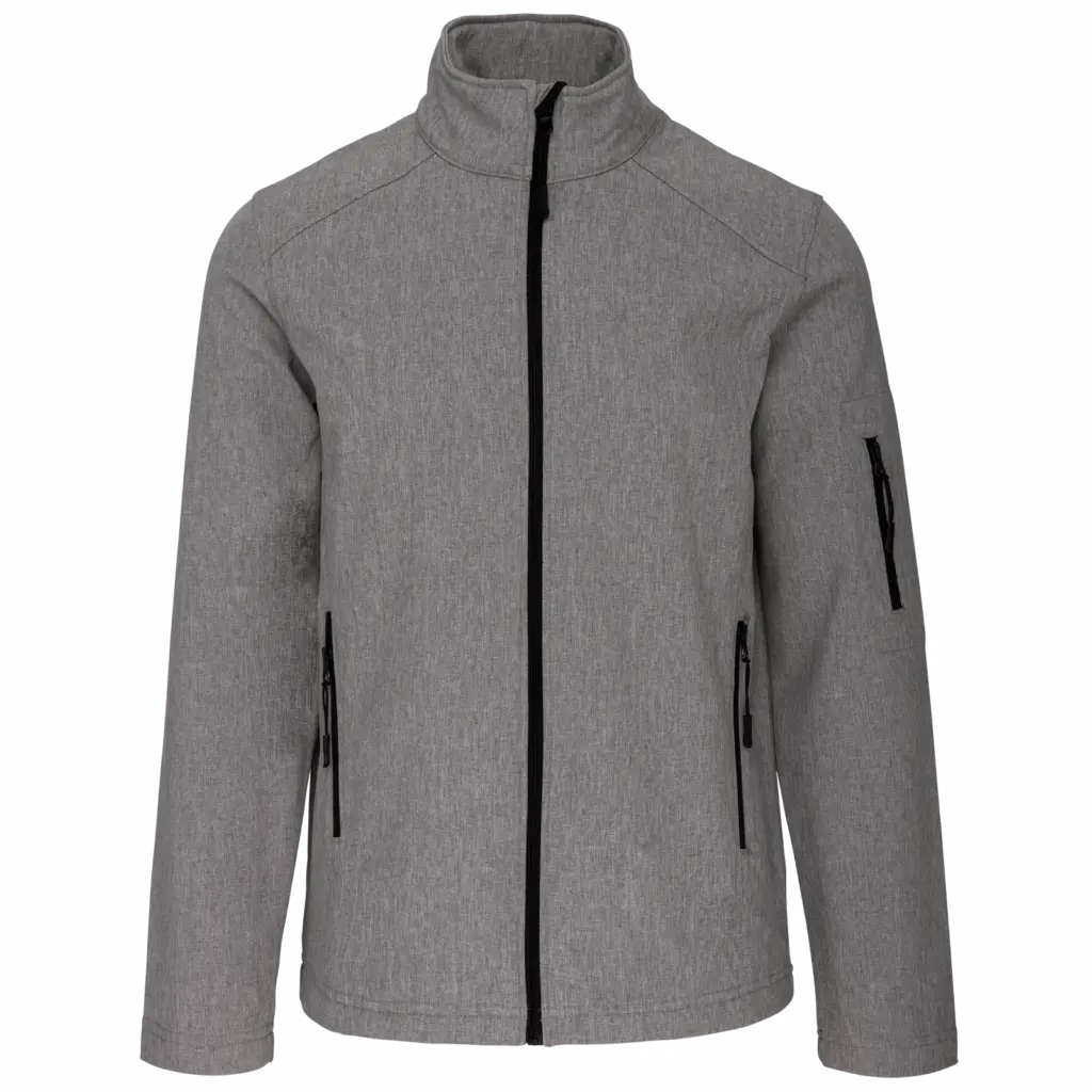 Softshell jas, marl grey — productfoto 36