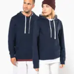 K4013-17_2025 - Hidalgo Unisex sweater met capuchon met contrasterend motief