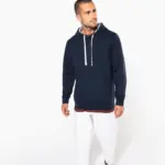 K4013-4_2025 - Hidalgo Unisex sweater met capuchon met contrasterend motief — productfoto 6