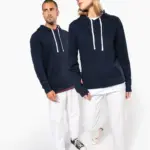 K4013-14_2025 - Hidalgo Unisex sweater met capuchon met contrasterend motief — productfoto 7