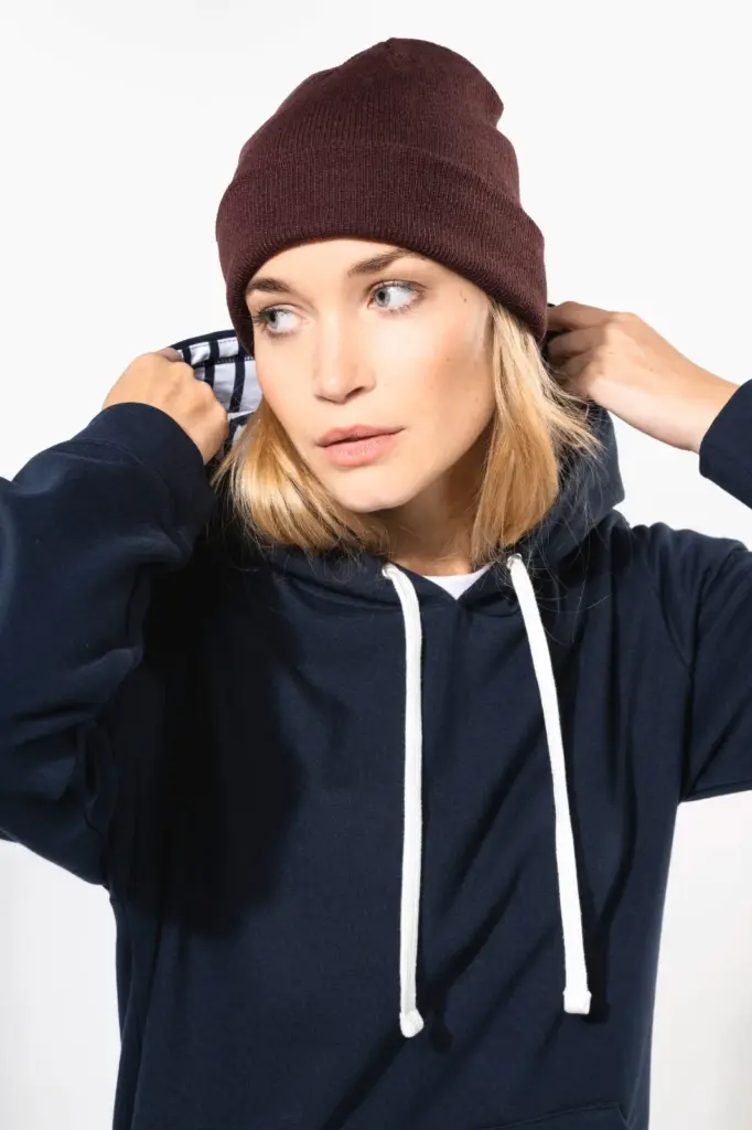 K4013-13_2025 - Hidalgo Unisex sweater met capuchon met contrasterend motief — productfoto 9