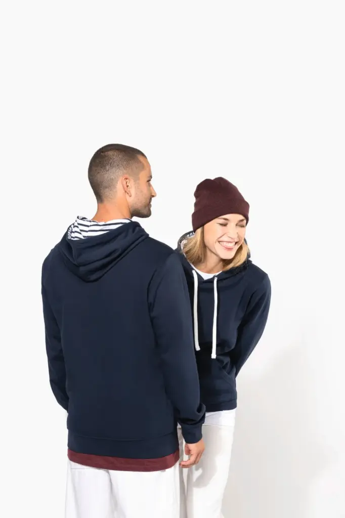 K4013-15_2025 - Hidalgo Unisex sweater met capuchon met contrasterend motief — productfoto 10