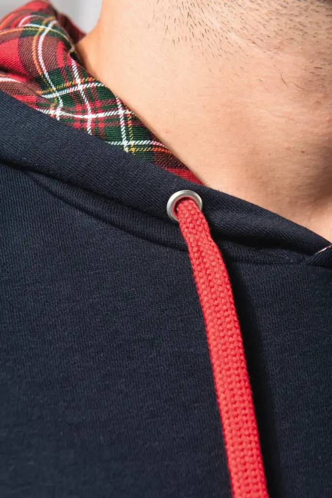 K4013-16_2022 - Hidalgo Unisex sweater met capuchon met contrasterend motief — productfoto 11