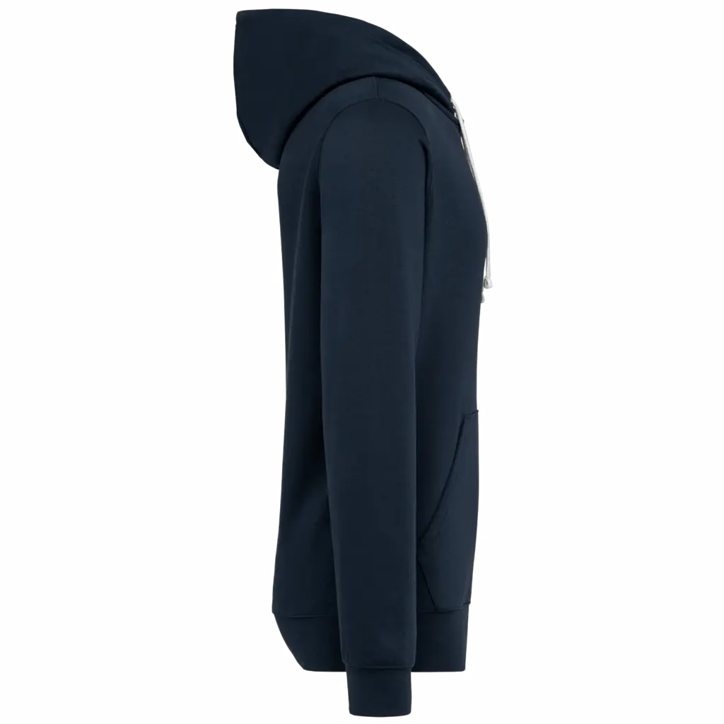 PS_K4013-S_NAVY-MARINIERE - Hidalgo Unisex sweater met capuchon met contrasterend motief, navy / mariniere — productfoto 17