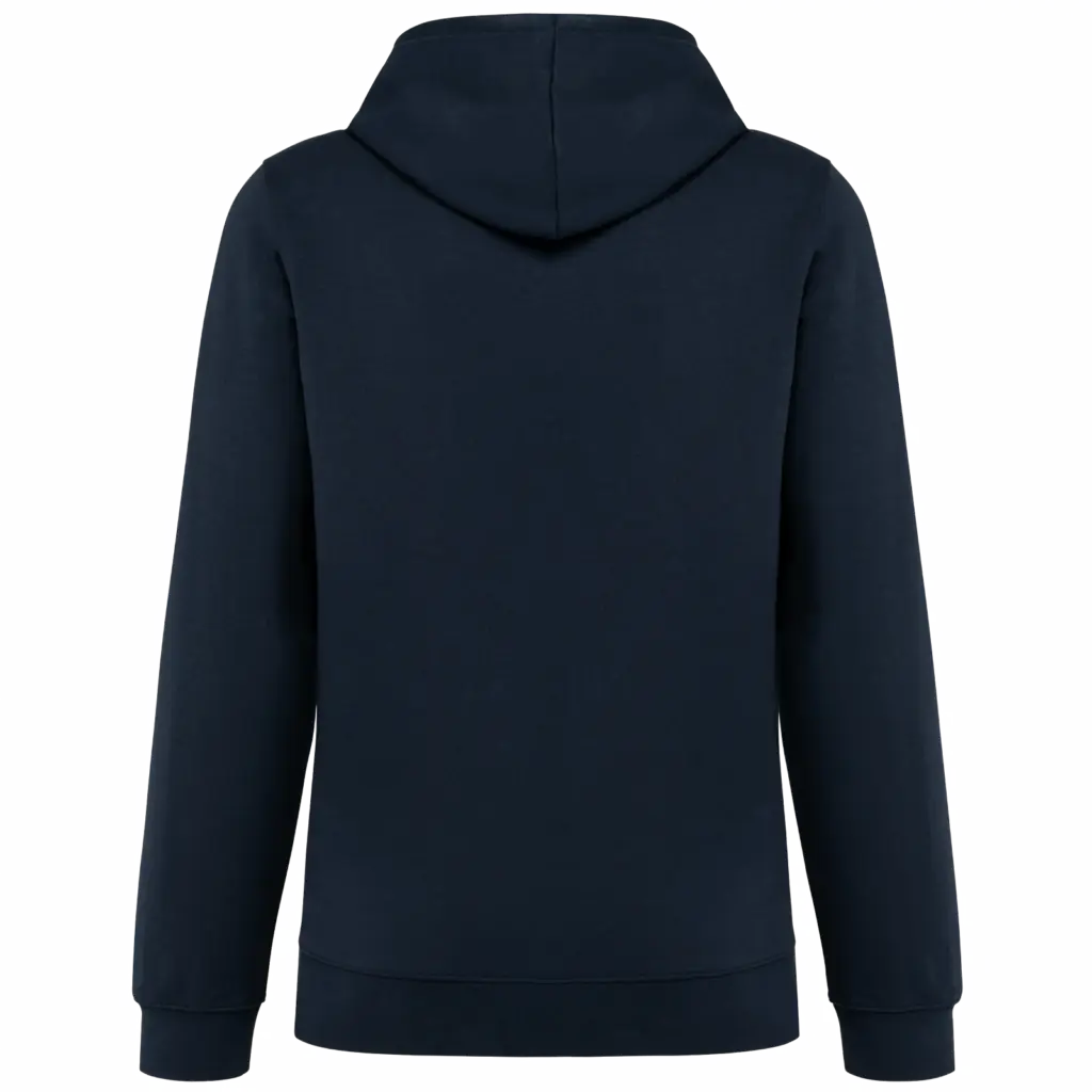 PS_K4013-B_NAVY-MARINIERE - Hidalgo Unisex sweater met capuchon met contrasterend motief, navy / mariniere — productfoto 19
