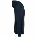 PS_K4013-S_NAVY-REDTARTAN - Hidalgo Unisex sweater met capuchon met contrasterend motief, navy / red tartan — productfoto 20