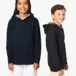 Sweater met contrasterende capuchon met motief