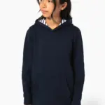 Sweater met contrasterende capuchon met motief — productfoto 2