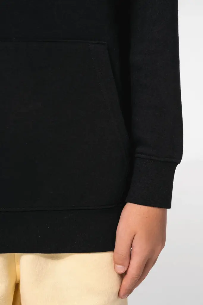 Sweater met contrasterende capuchon met motief — productfoto 10