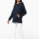 Sweater met contrasterende capuchon met motief — productfoto 15