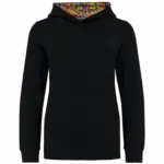 Sweater met contrasterende capuchon met motief, black / skate graffiti — productfoto 24